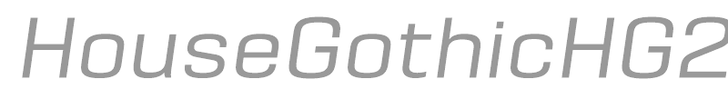 HouseGothicHG23Text