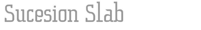 Sucesión Slab Serif
