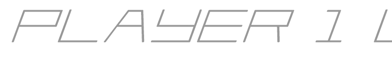 Player 1 Up Bold Italic