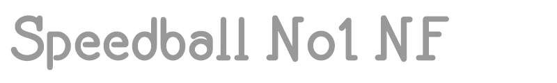 Speedball No 1 Bold