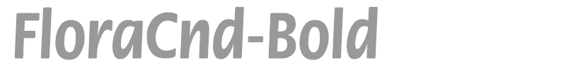 FloraCnd-Bold