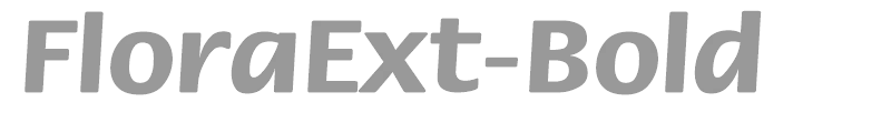 FloraExt-Bold