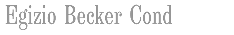 Egizio Becker Cond