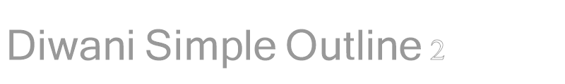 Diwani Simple Outline 2