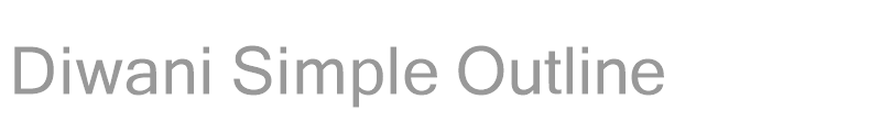 Diwani Simple Outline