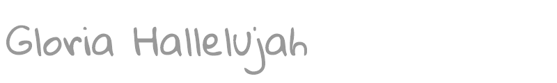 Gloria Hallelujah