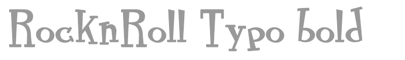RocknRoll Typo bold