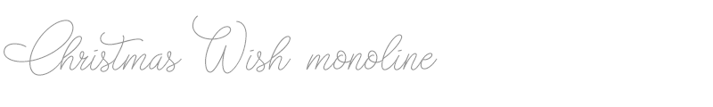 Christmas Wish Monoline