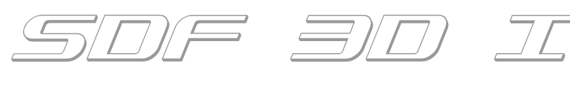 SDF 3D Italic