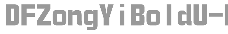DFZongYiBoldU-B5