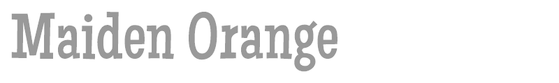 Maiden Orange