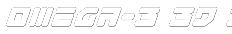 Omega-3 3D Italic