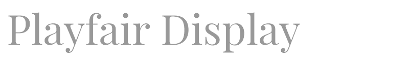 Playfair Display SC