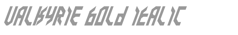 Valkyrie Bold Italic