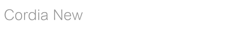 Cordia New
