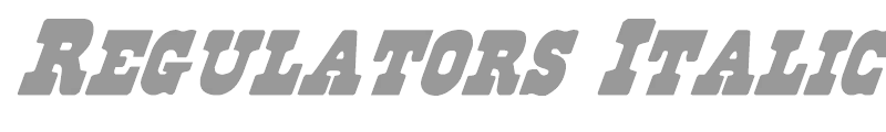 Regulators Italic