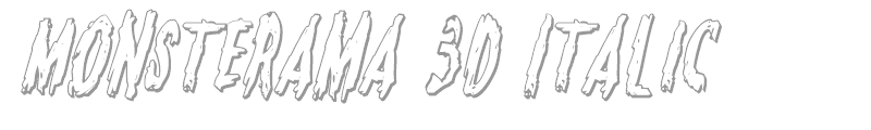 Monsterama 3D Italic