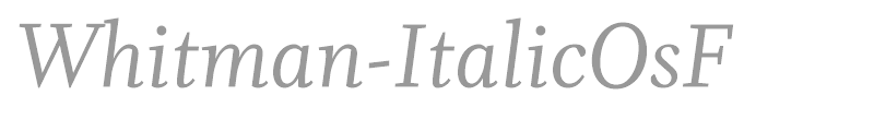 Whitman-ItalicOsF