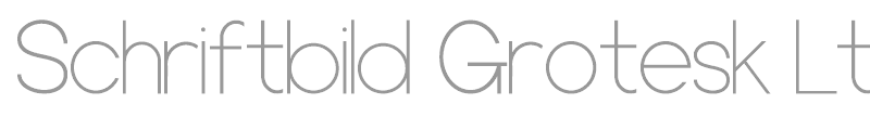 Schriftbild Grotesk Lt DEMO