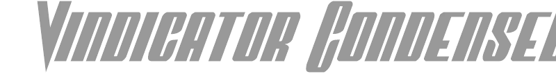 Vindicator Condensed Italic