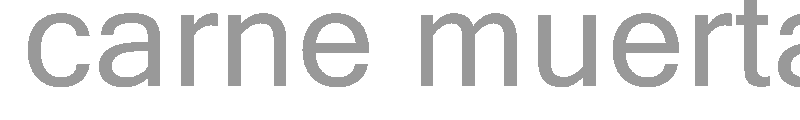 carne muerta