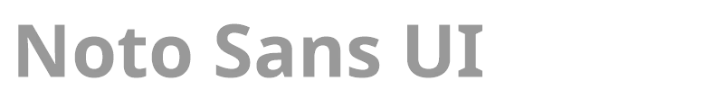 Noto Sans UI