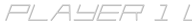 Player 1 Up 3D Italic