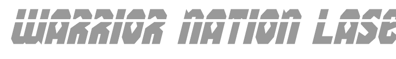 Warrior Nation Laser Italic