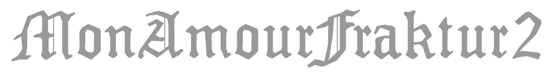 Mon Amour Fraktur