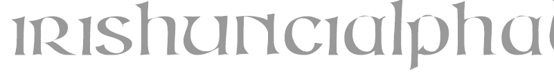 Irish Unci Alphabet