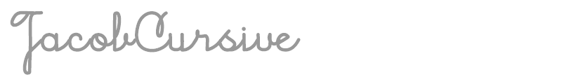 Jacob Cursive