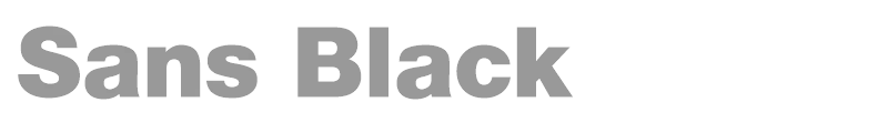 Sans Black