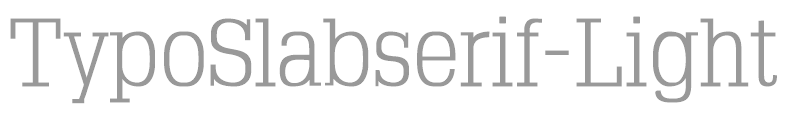 Typo Slab Light