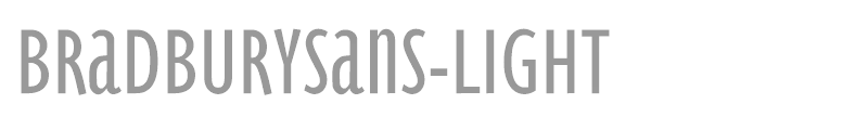 Bradbury Sans Light