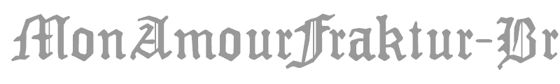 Mon Amour Fraktur Broken
