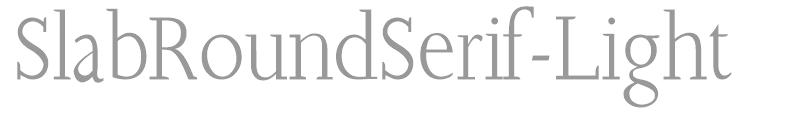 Slab Round Serif Light