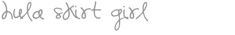 Hula Skirt Girl