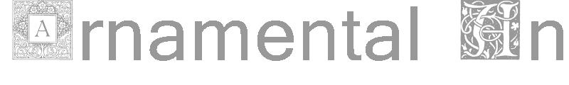 Ornamental Initials A