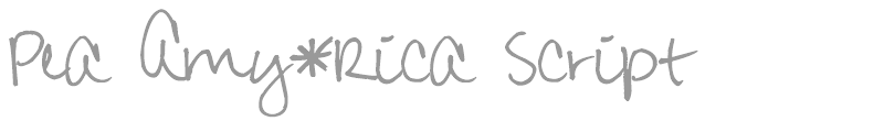 Pea Amy*Rica Script