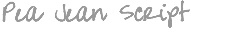 Pea Jean Script