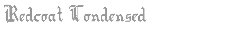 Redcoat Condensed