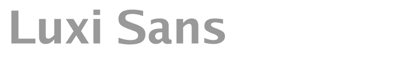 Luxi Sans