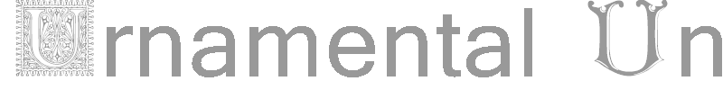 Ornamental Initials U