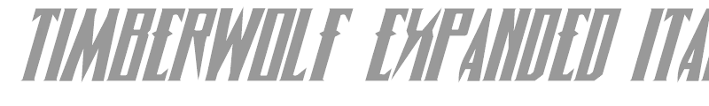 Timberwolf Expanded Italic
