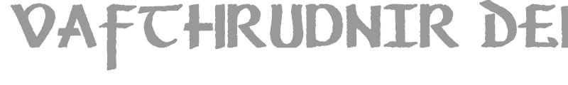 Vafthrudnir Demo