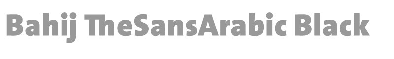 Bahij TheSansArabic Black