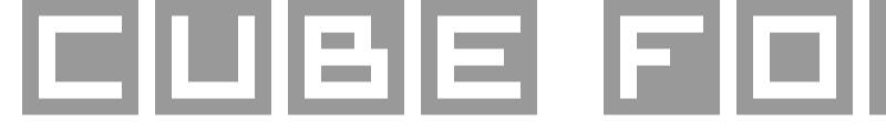 Cube Font