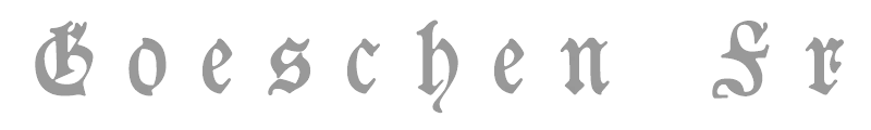 Goeschen Fraktur UNZ1A