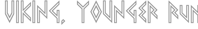VIKING, YOUNGER Runes