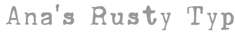 Anas Rusty Typewriter